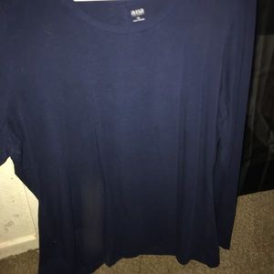 Navy blue soft long sleeve shirt size XL